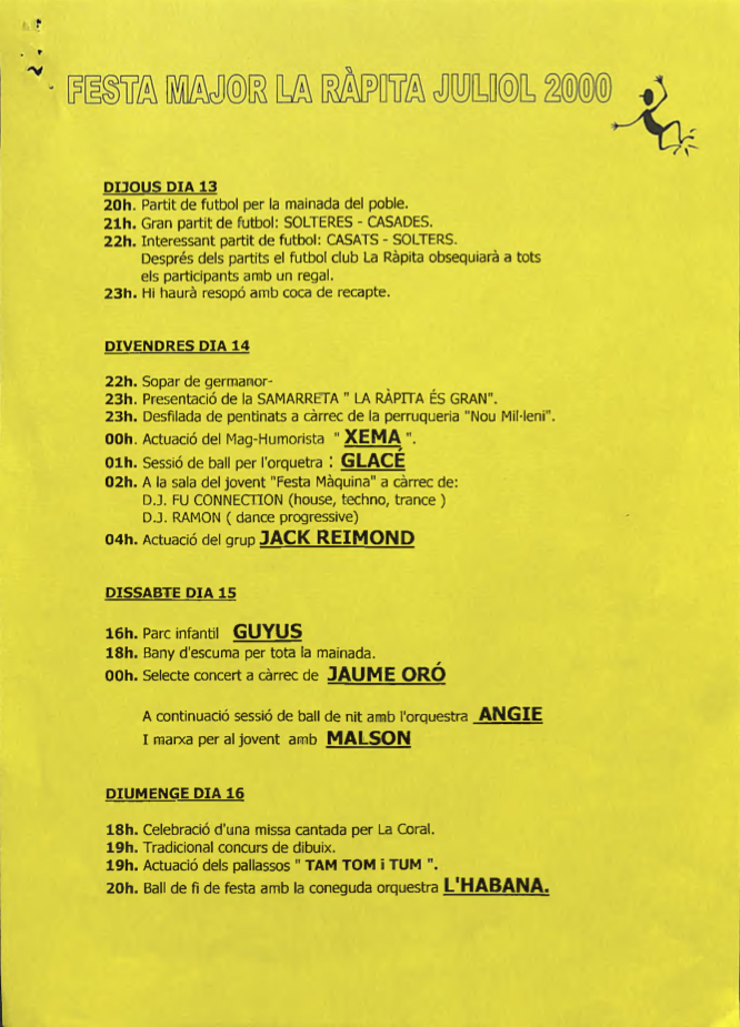 Festa Major de la Ràpita 2000