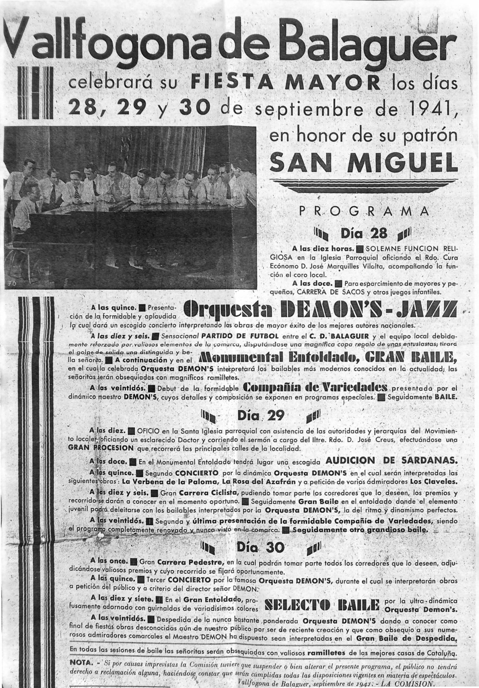 Festa Major Sant Miquel 1941