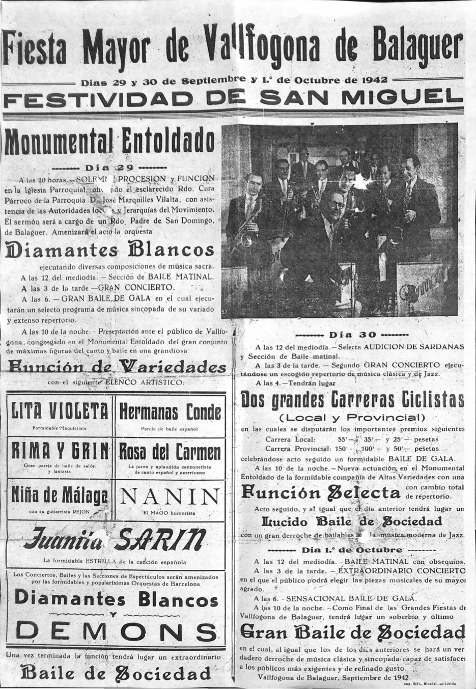 Festa Major Sant Miquel 1942