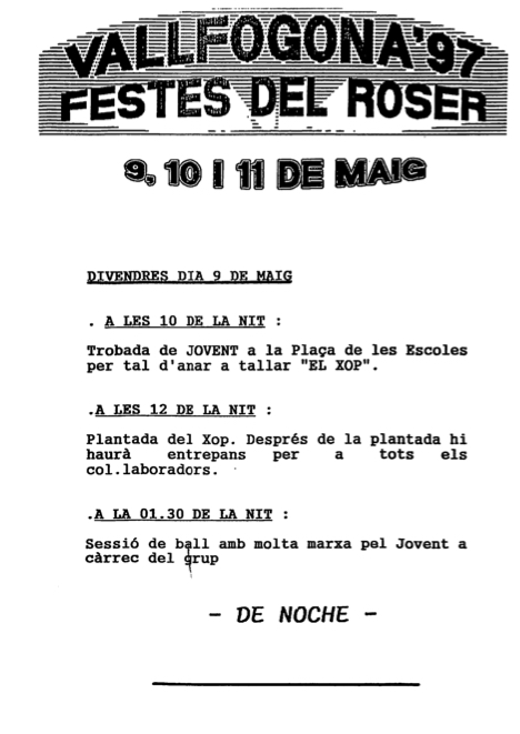 Festa Major del Roser 1997
