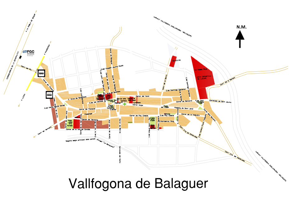 Plànol de Vallfogona
