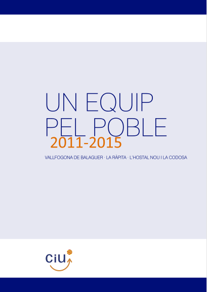 Memòria municipal 2011 - 2015